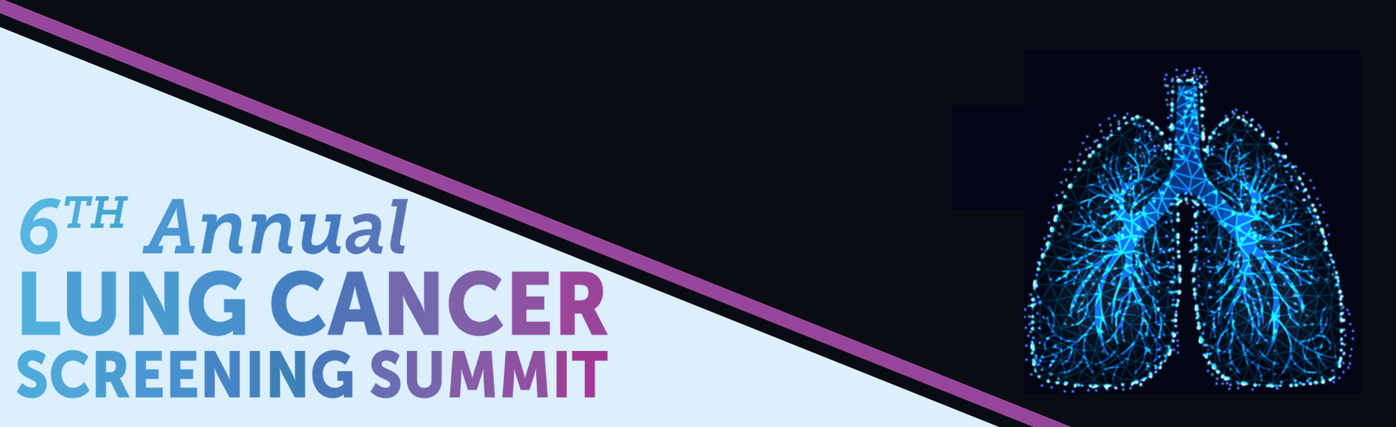 6th Annual Jefferson Health Lung Cancer Screening Summit Banner